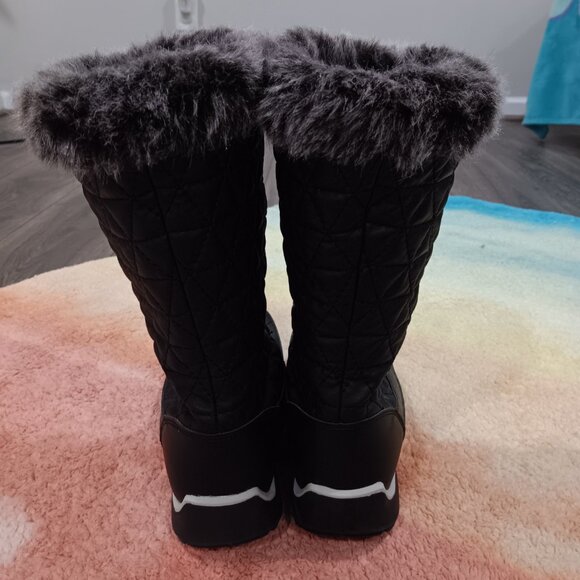 Kids Lands' End Winter Boots / Black / Size 4 / Excellent condition! - Picture 4 of 5